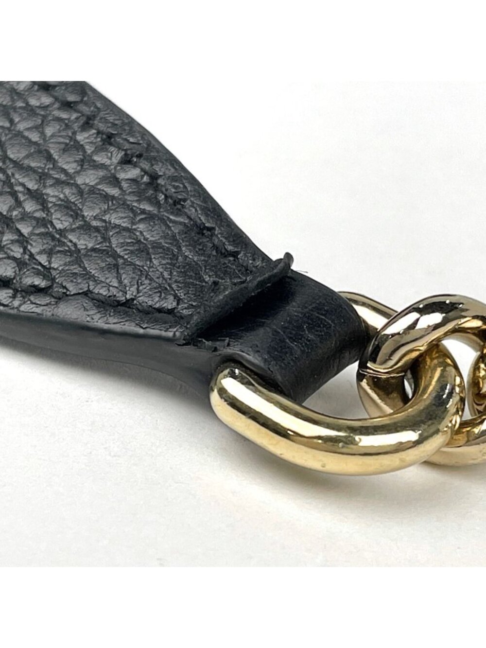 Gucci Soho Chain Shoulder Bag Tote Interlocking Leather Black - Picture 6 of 8